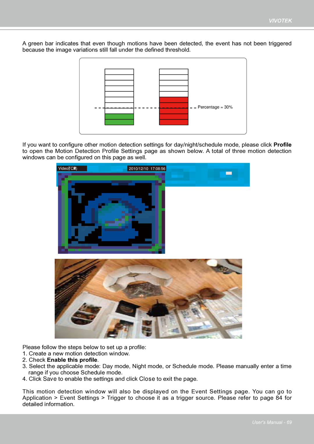 Vivotek IP8151 manual Check Enable this profile 