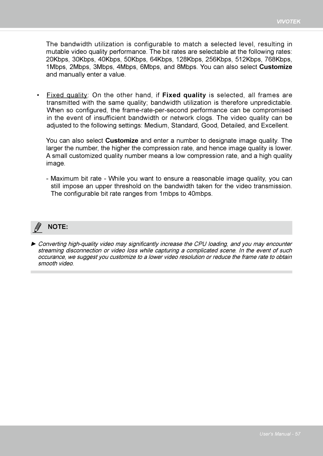 Vivotek IP8152 user manual Vivotek 