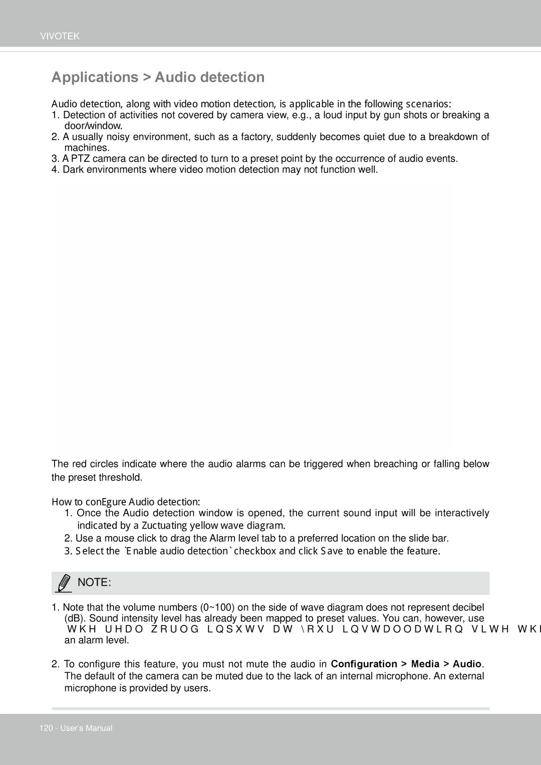 Vivotek IP8155, 65HP user manual Applications Audio detection 