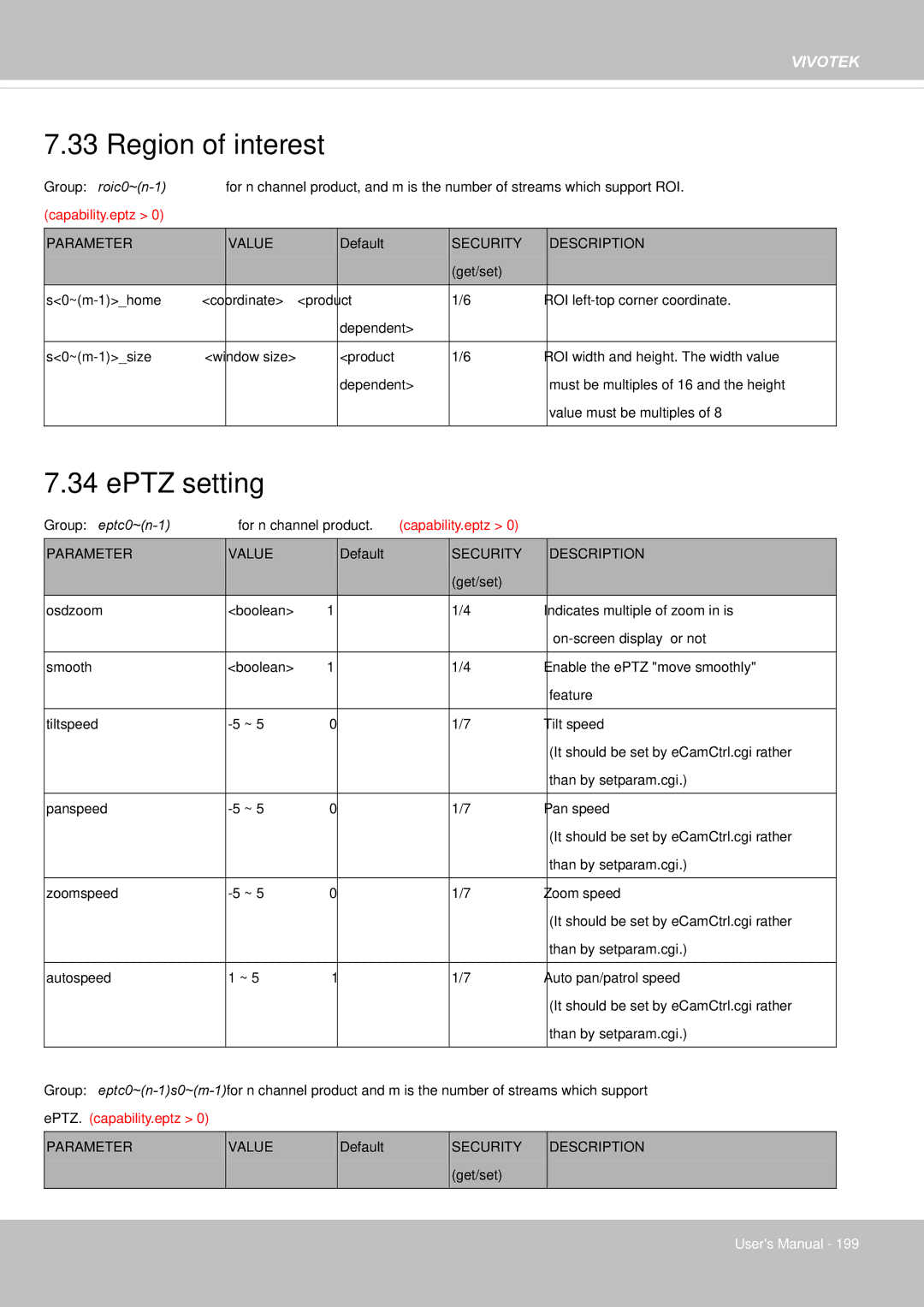 Vivotek 65HP, IP8155 user manual Region of interest, EPTZ setting 