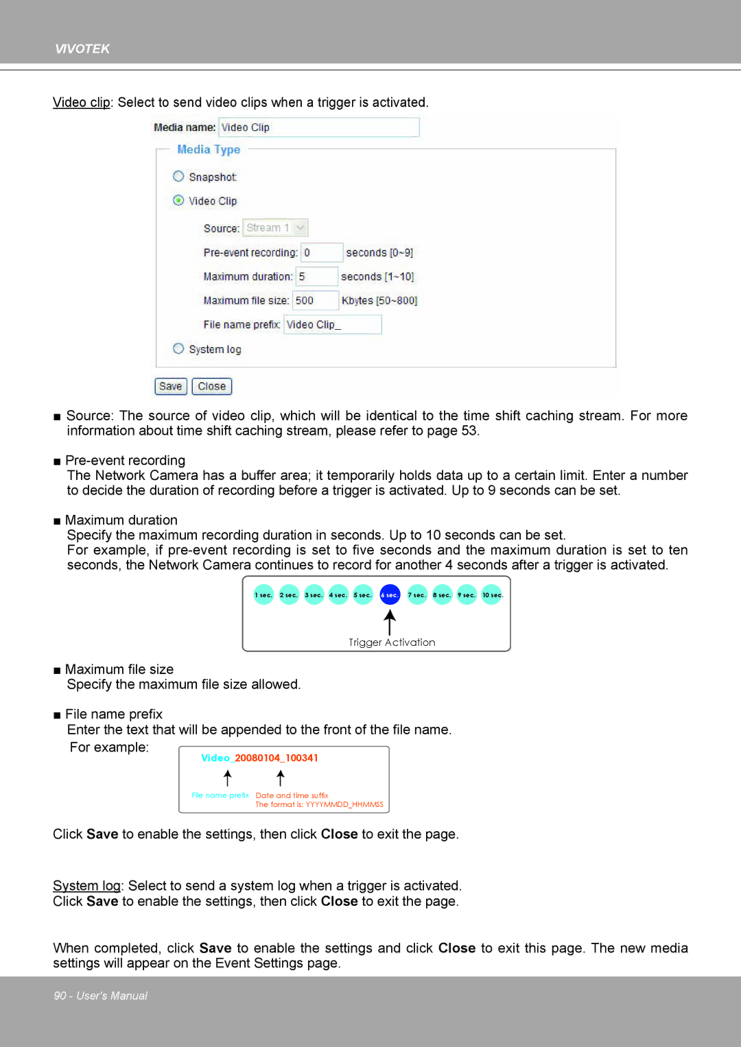 Vivotek IP8161 manual For example 