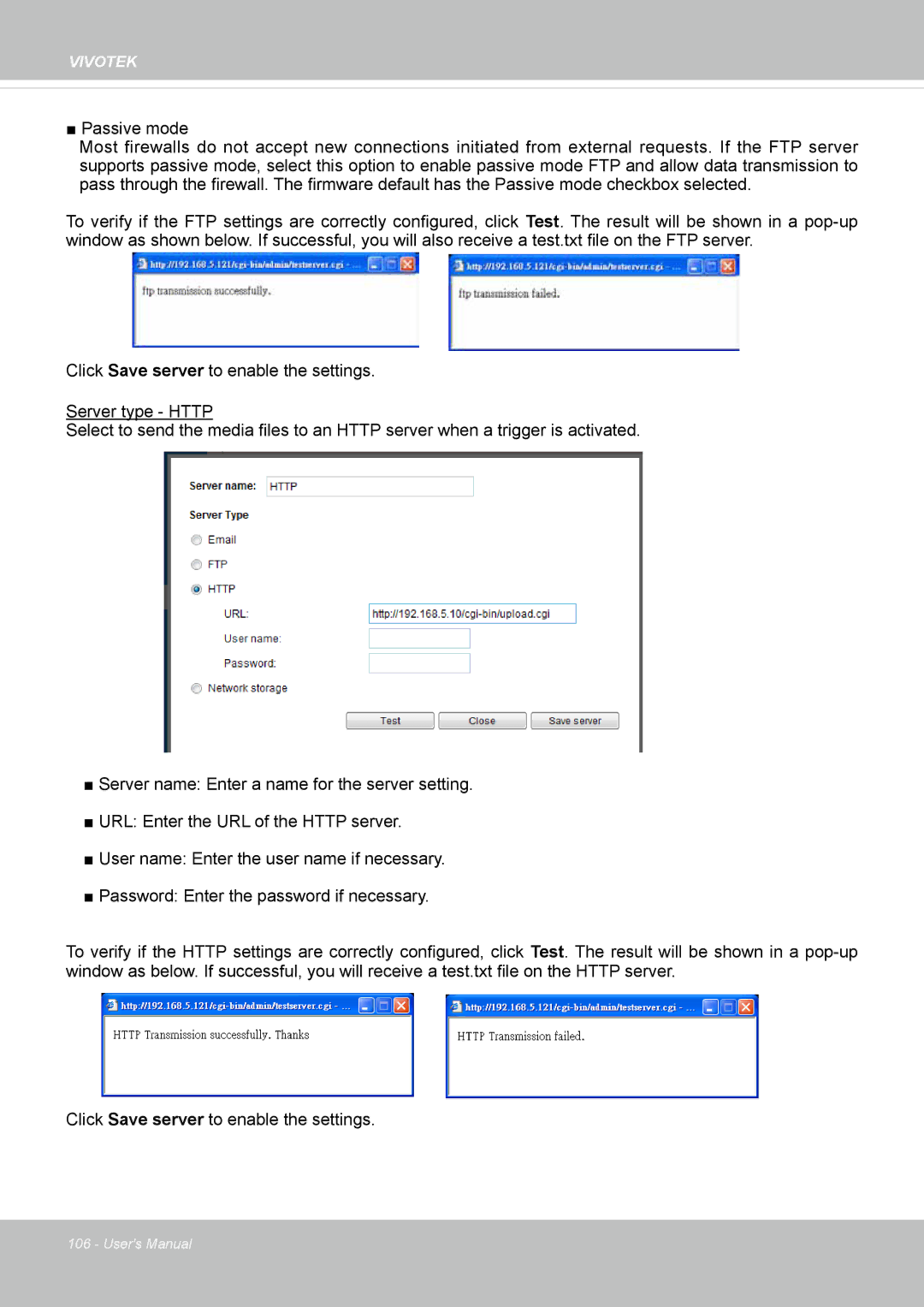 Vivotek IP8172, 72P user manual Vivotek 