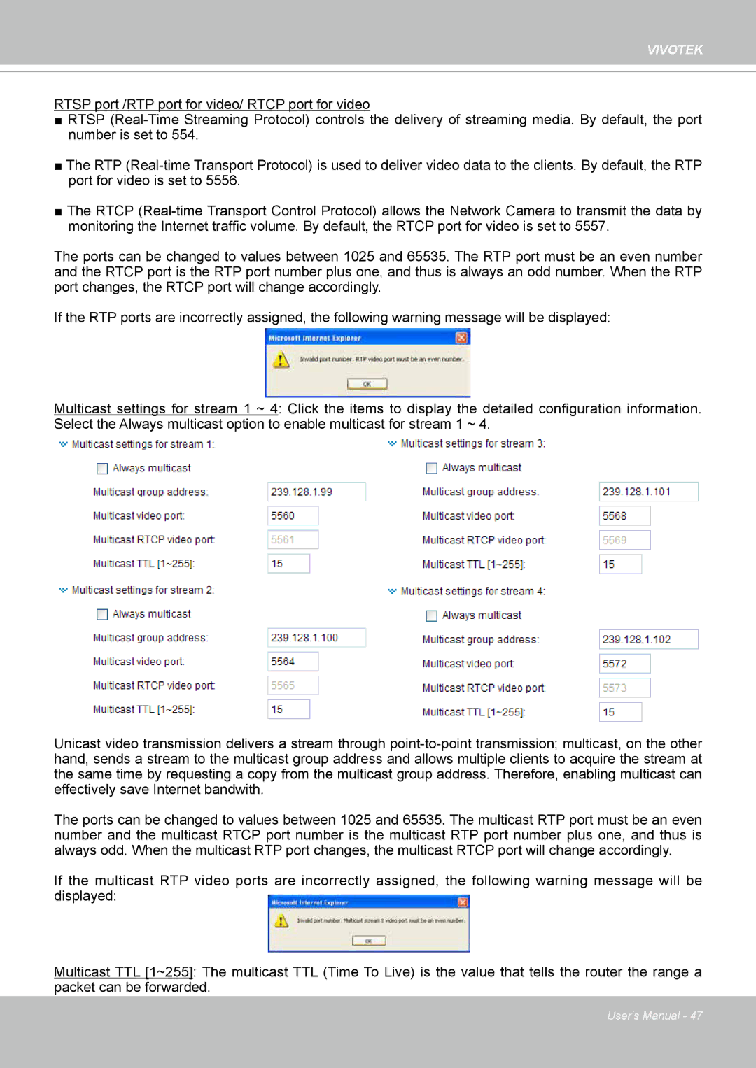 Vivotek 8332, IP8330 user manual Vivotek 