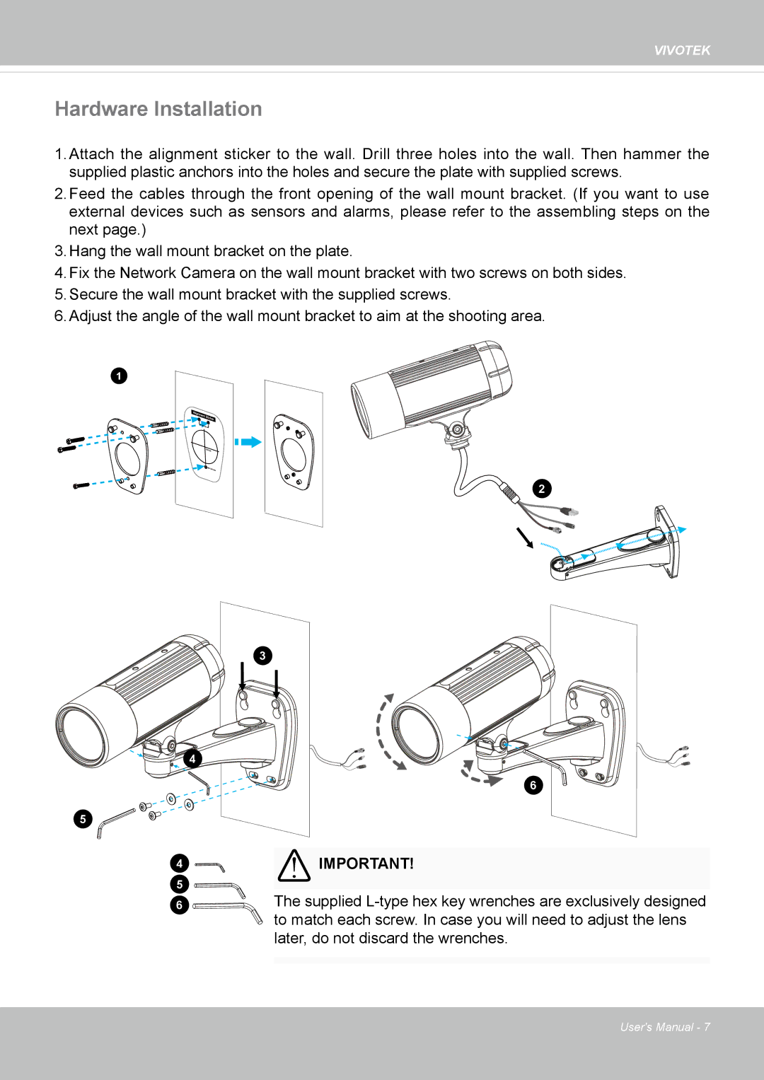 Vivotek IP8335H manual Hardware Installation 