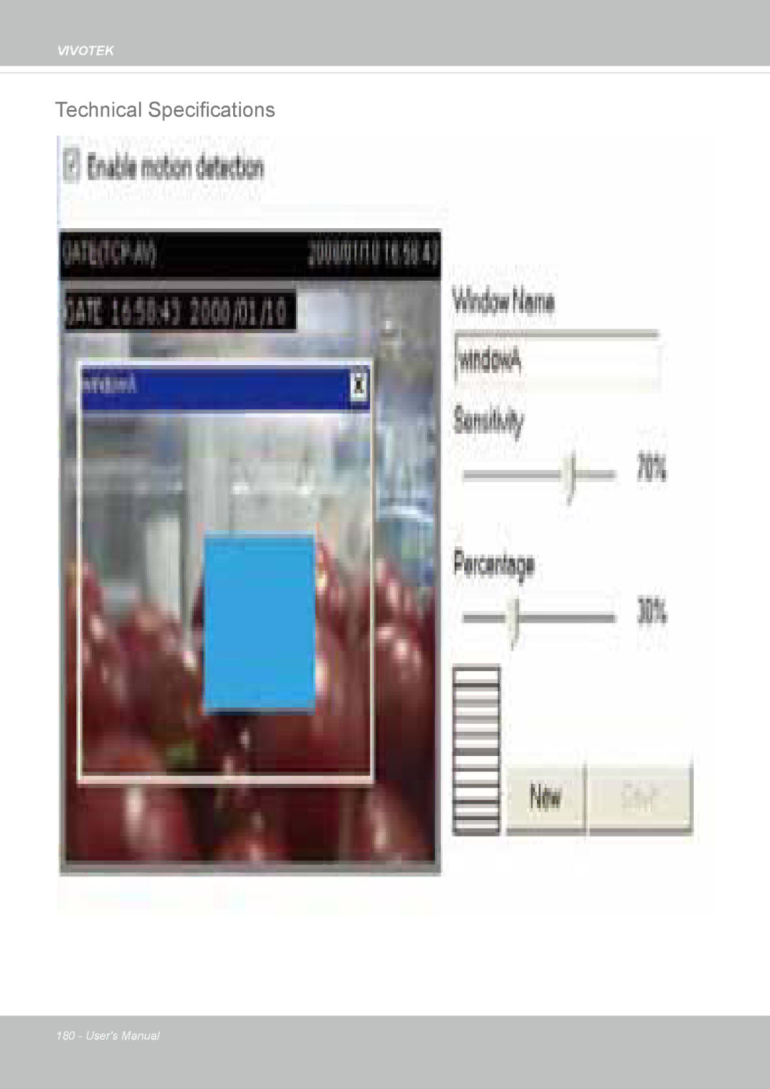 Vivotek IP8352 manual Technical Specifications 