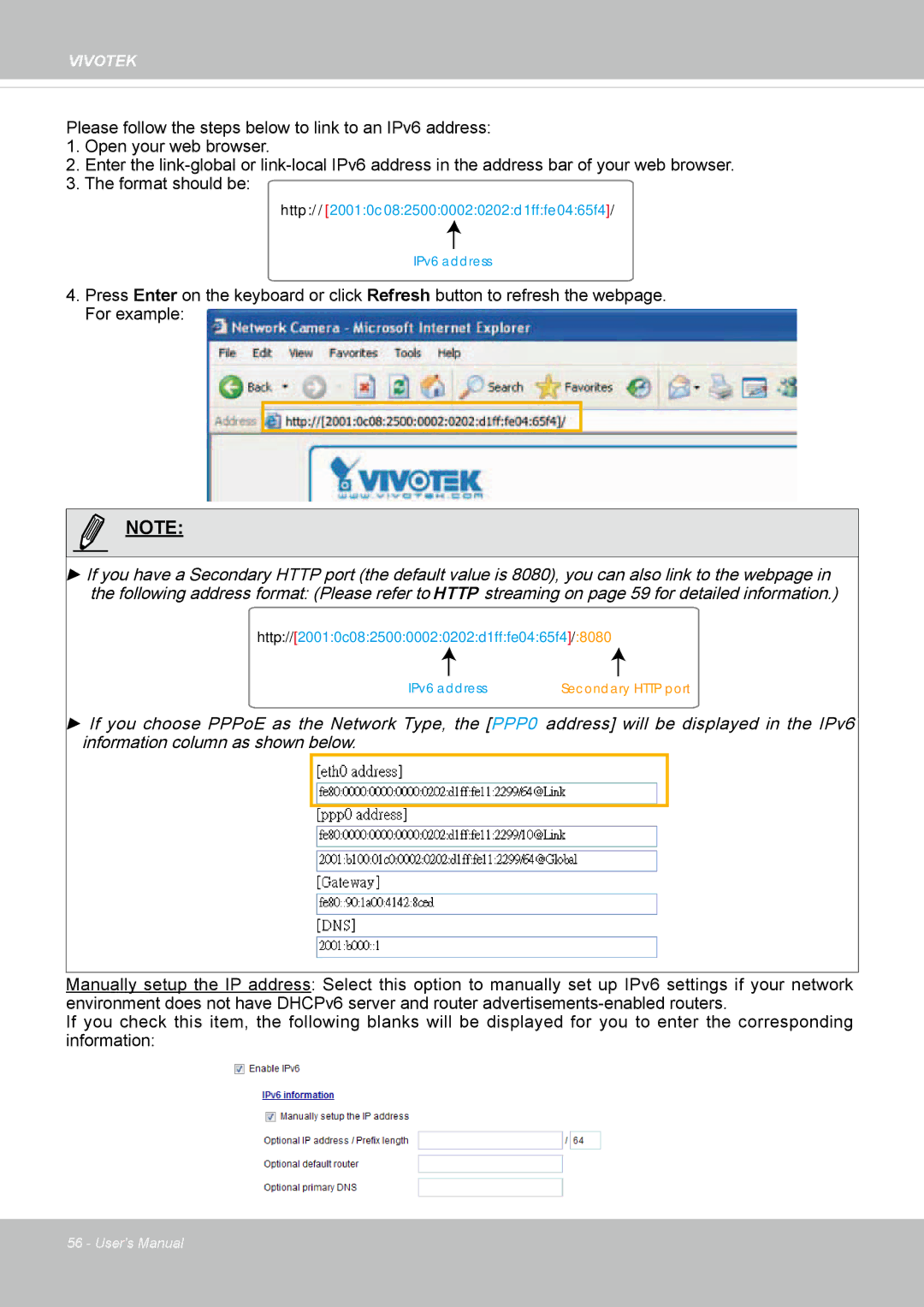 Vivotek IP8352 manual Http//20010c08250000020202d1fffe0465f4 