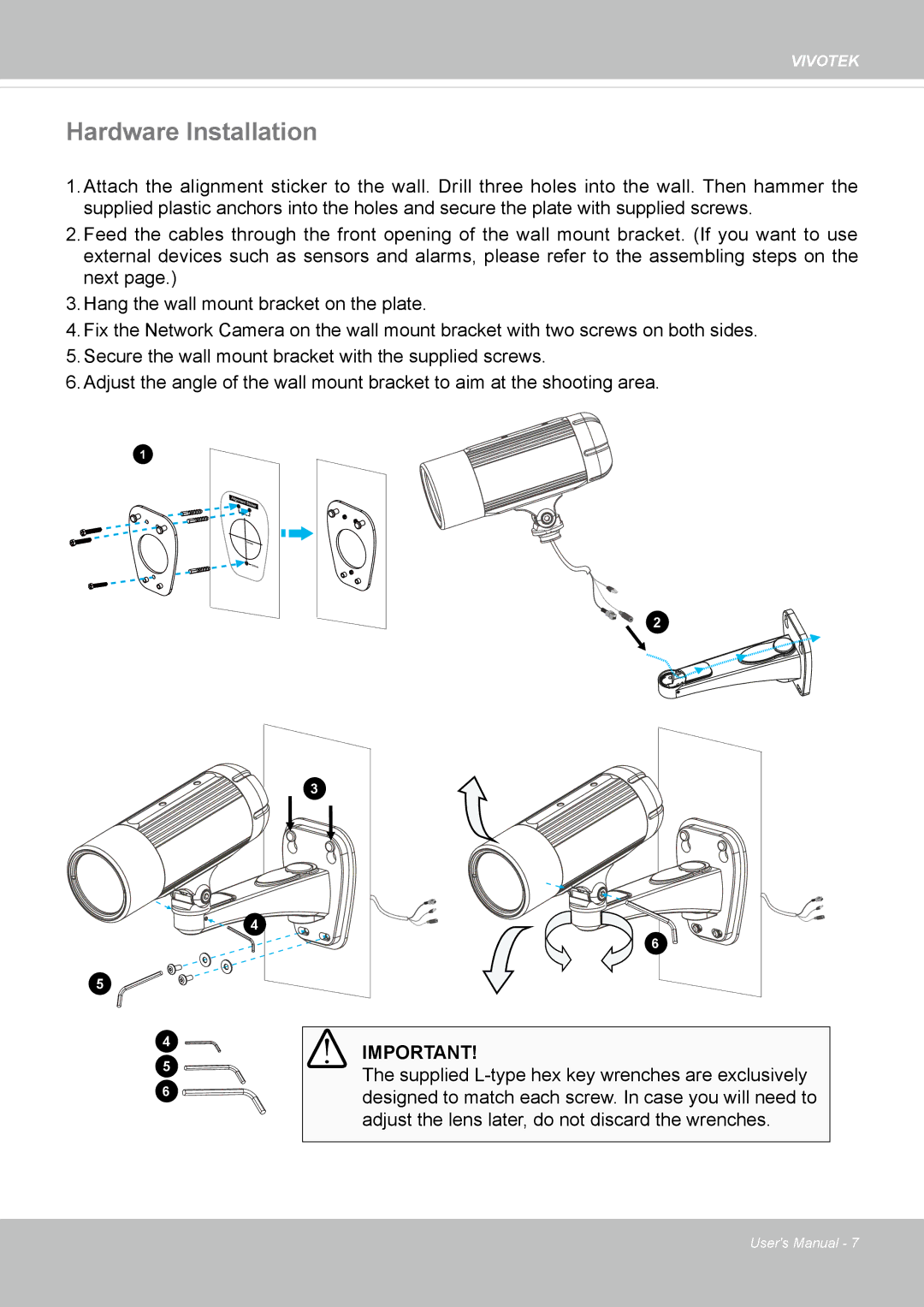 Vivotek IP8352 manual Hardware Installation 