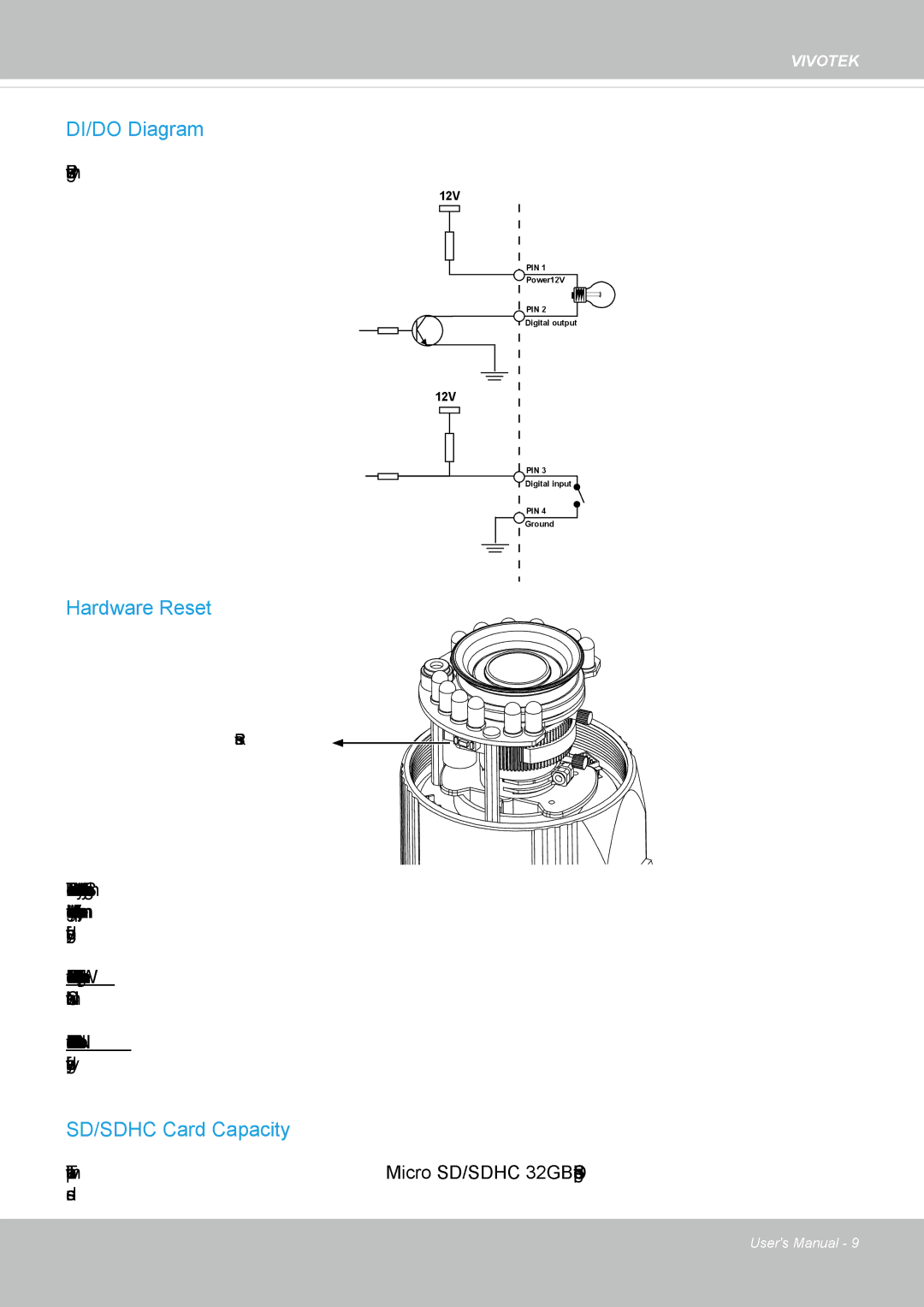 Vivotek IP8352 manual DI/DO Diagram 