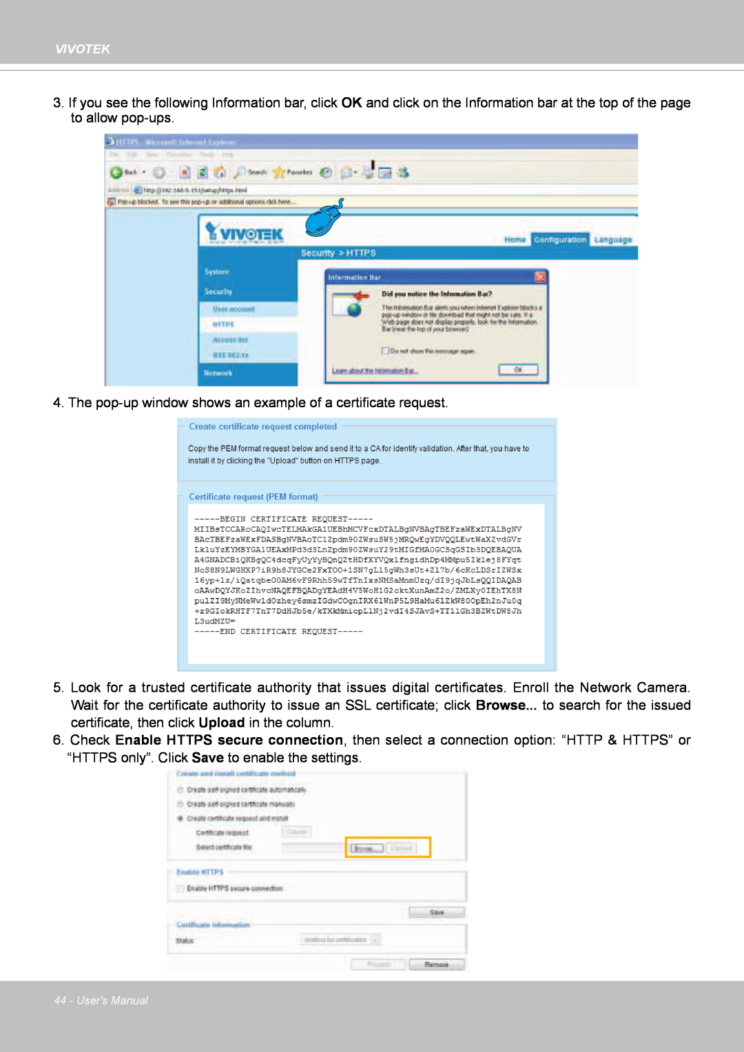 Vivotek IP8352 manual Users Manual 