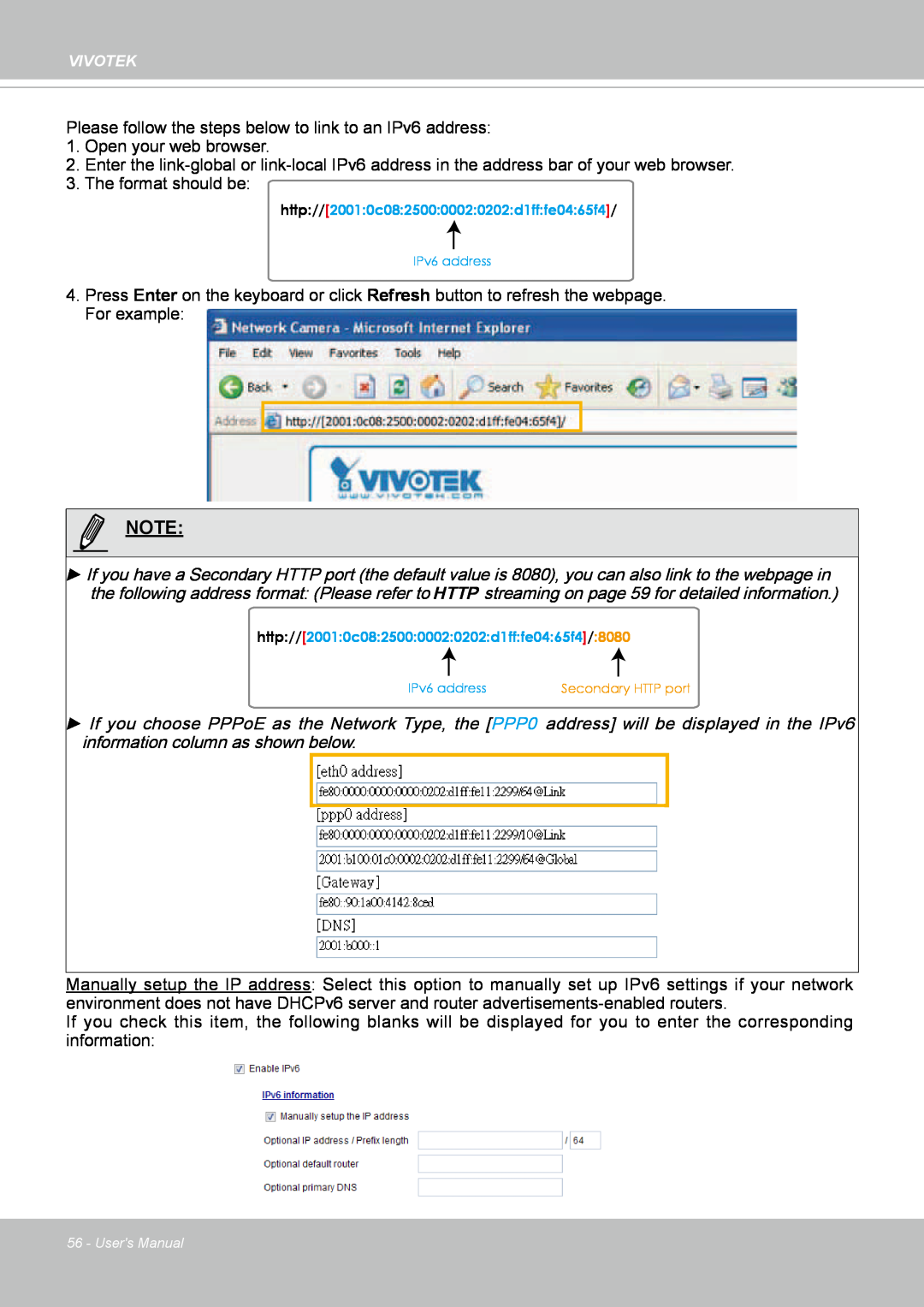 Vivotek IP8352 manual Users Manual 