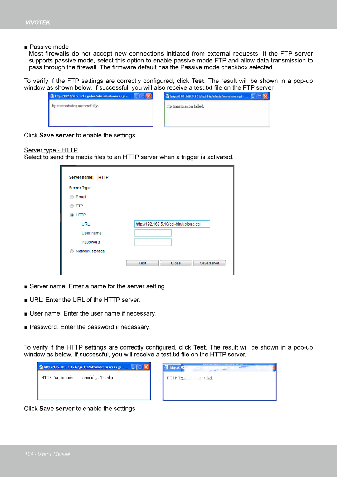 Vivotek IP8355EH user manual Vivotek 