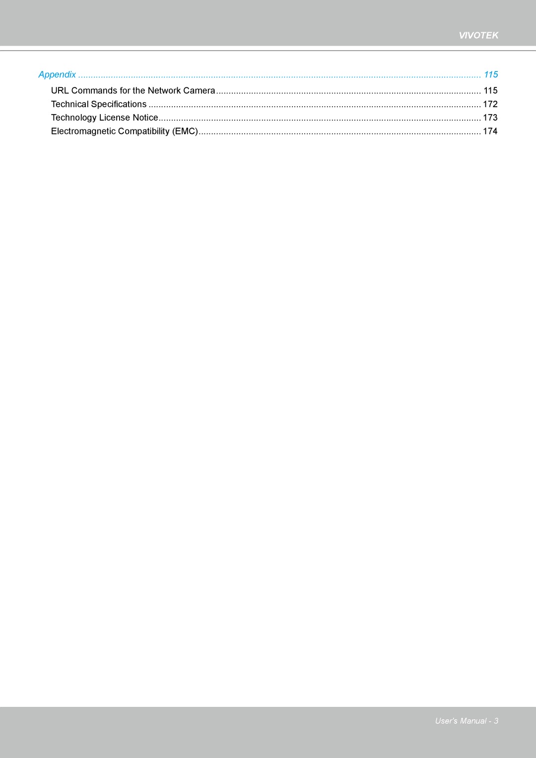 Vivotek IP8361 user manual 115 