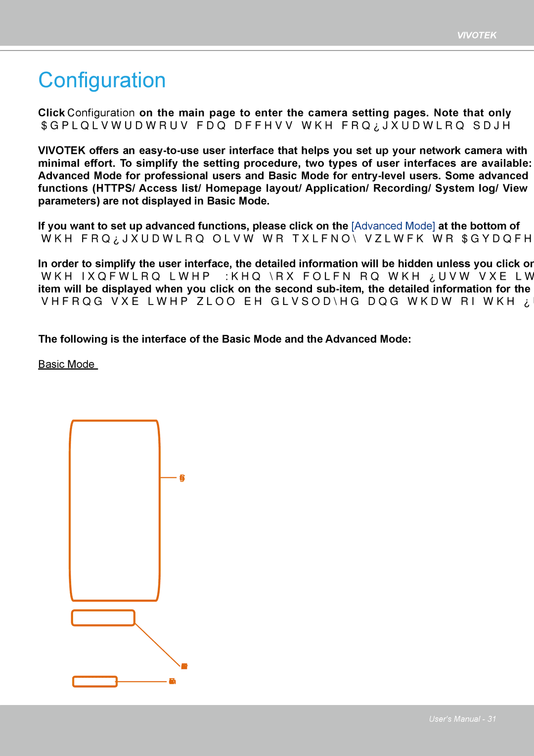 Vivotek IP8361 user manual Configuration 