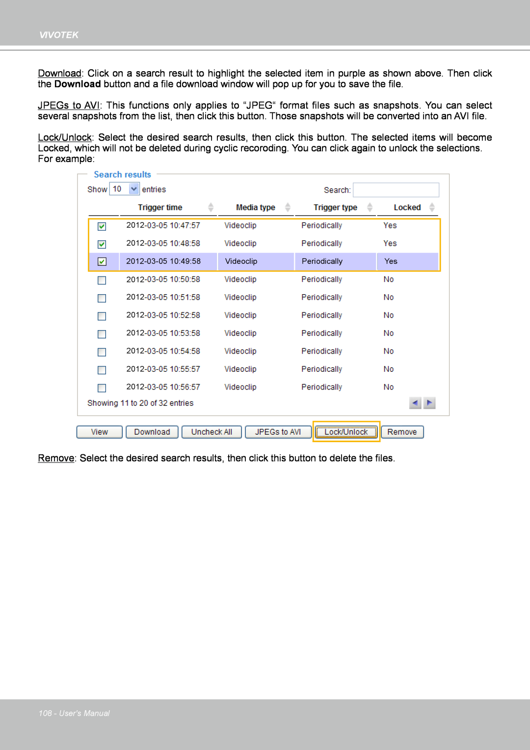 Vivotek IP8361 user manual 2012-03-0510:49:58, Videoclip, Periodically, 2012 2012 2012 2012 2012 2012, Users Manual 