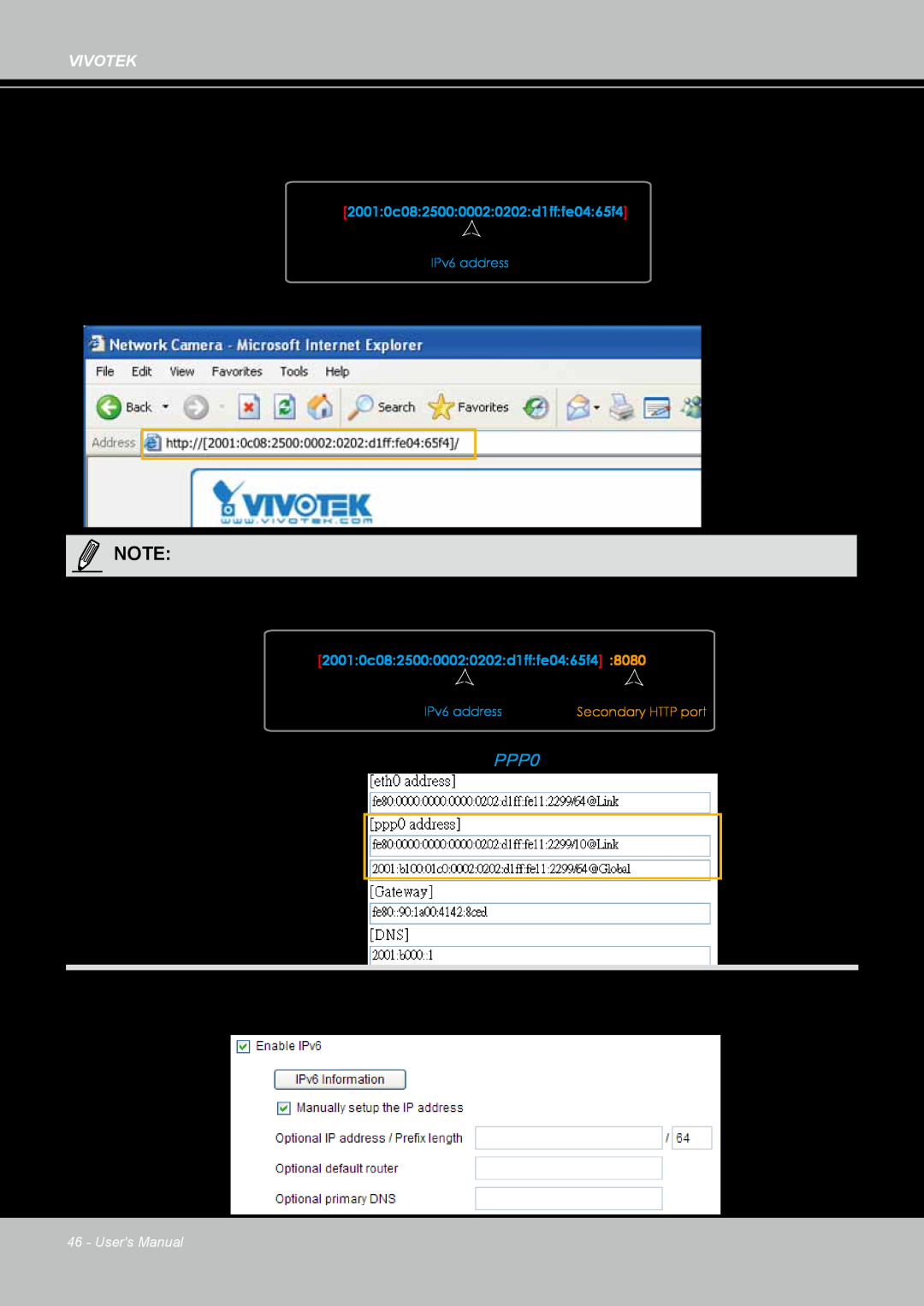 Vivotek IP8361 user manual Open your web browser 