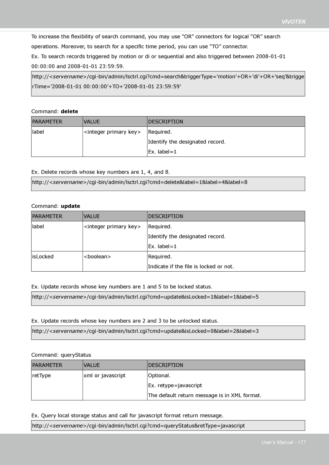 Vivotek IP8362 manual Vivotek 