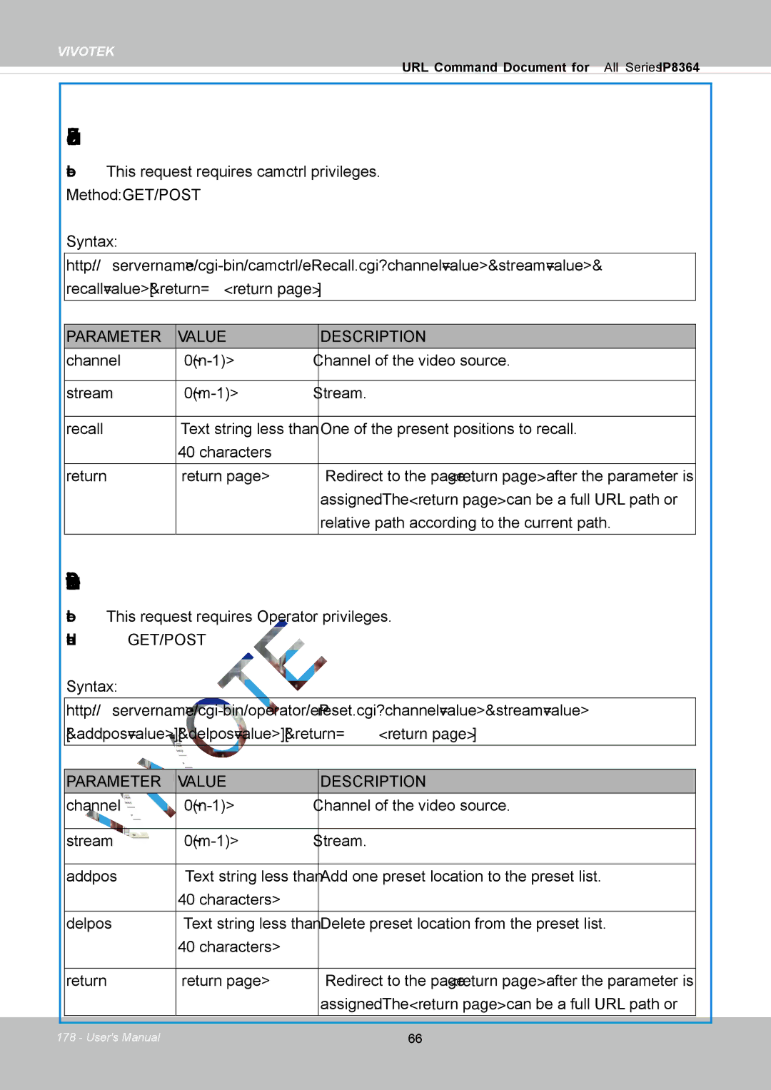 Vivotek IP8364-C user manual EPTZ Recall, EPTZ Preset Locations 