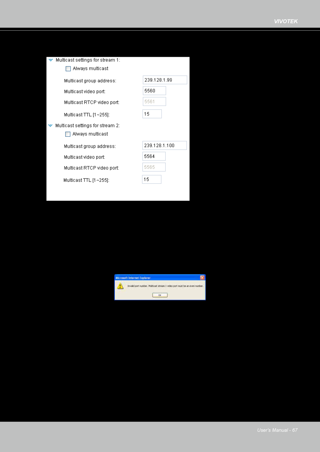Vivotek IP8364-C user manual Initial TTL 