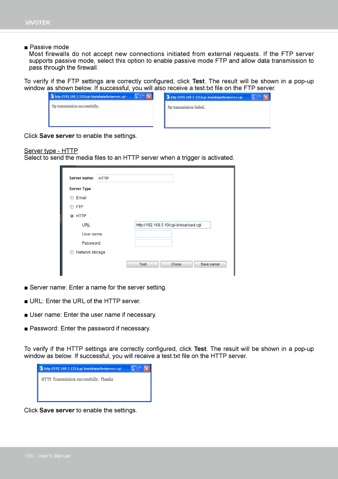 Vivotek IP8372 user manual Vivotek 