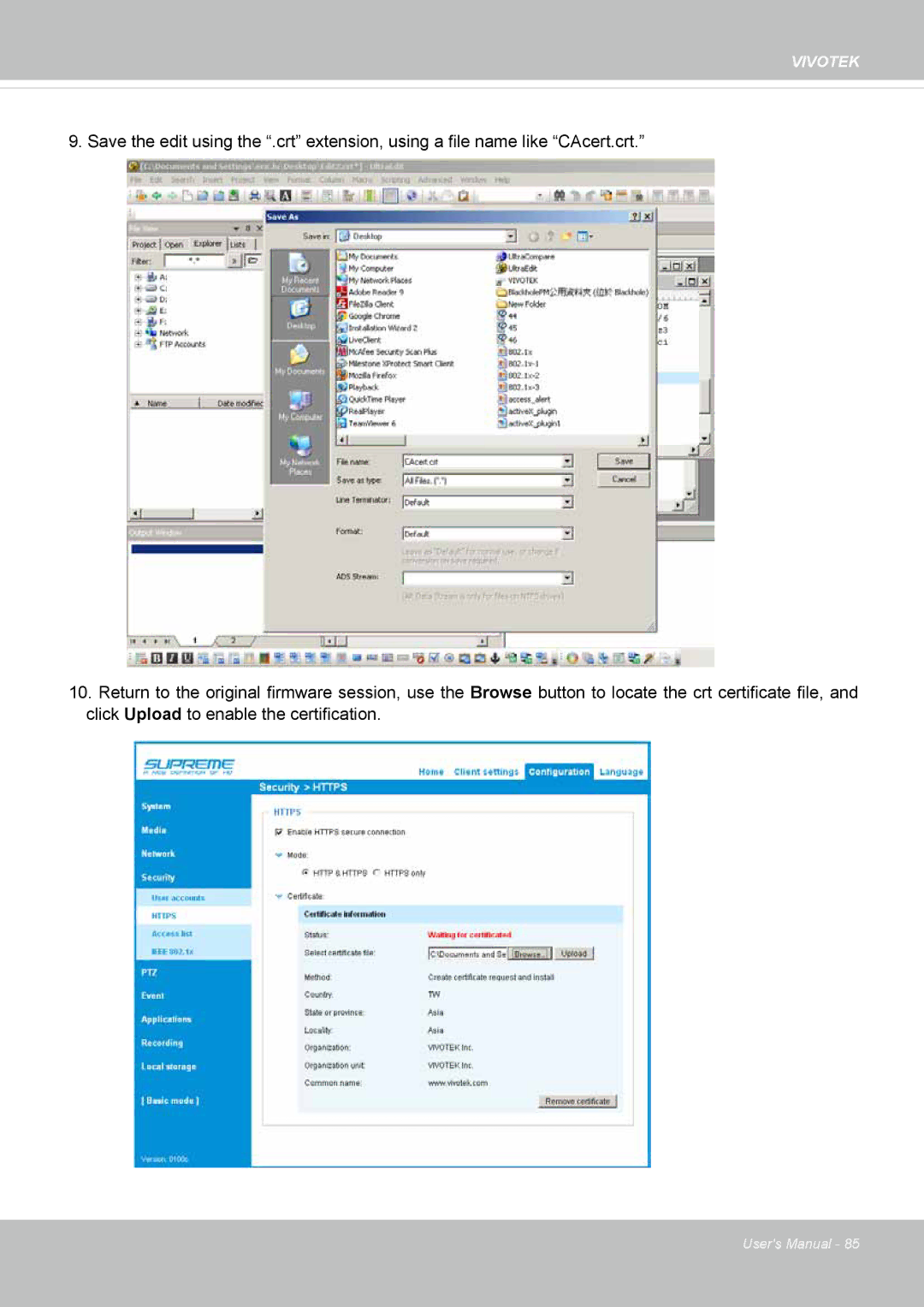 Vivotek IP8372 user manual Vivotek 