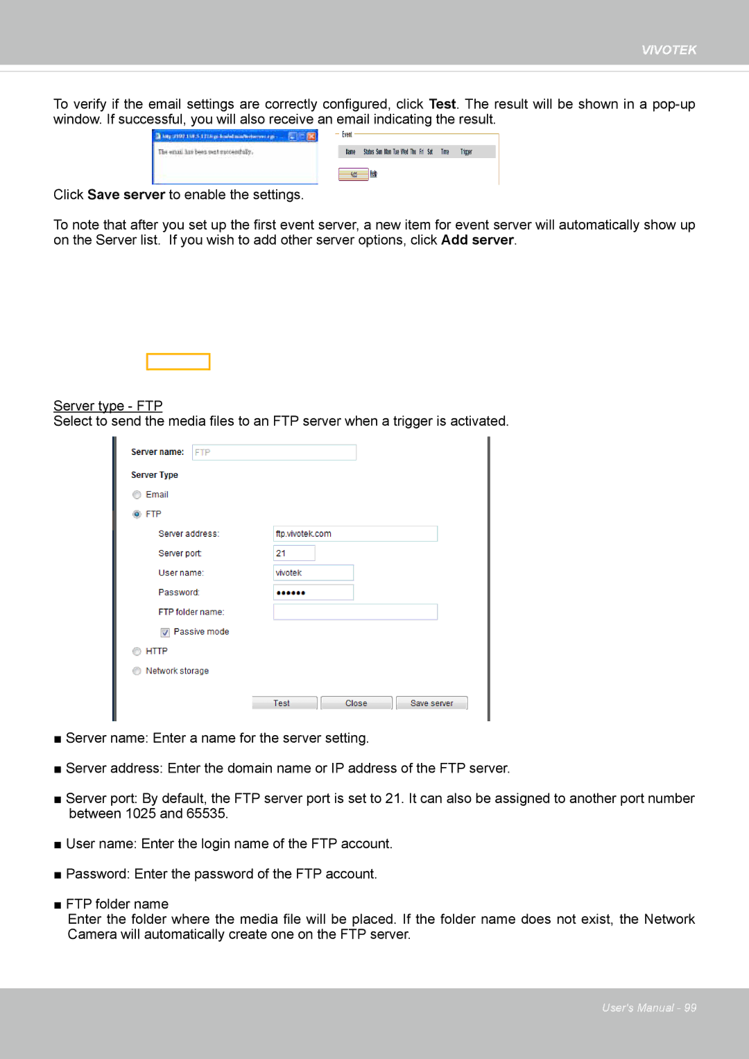 Vivotek IP8372 user manual Vivotek 