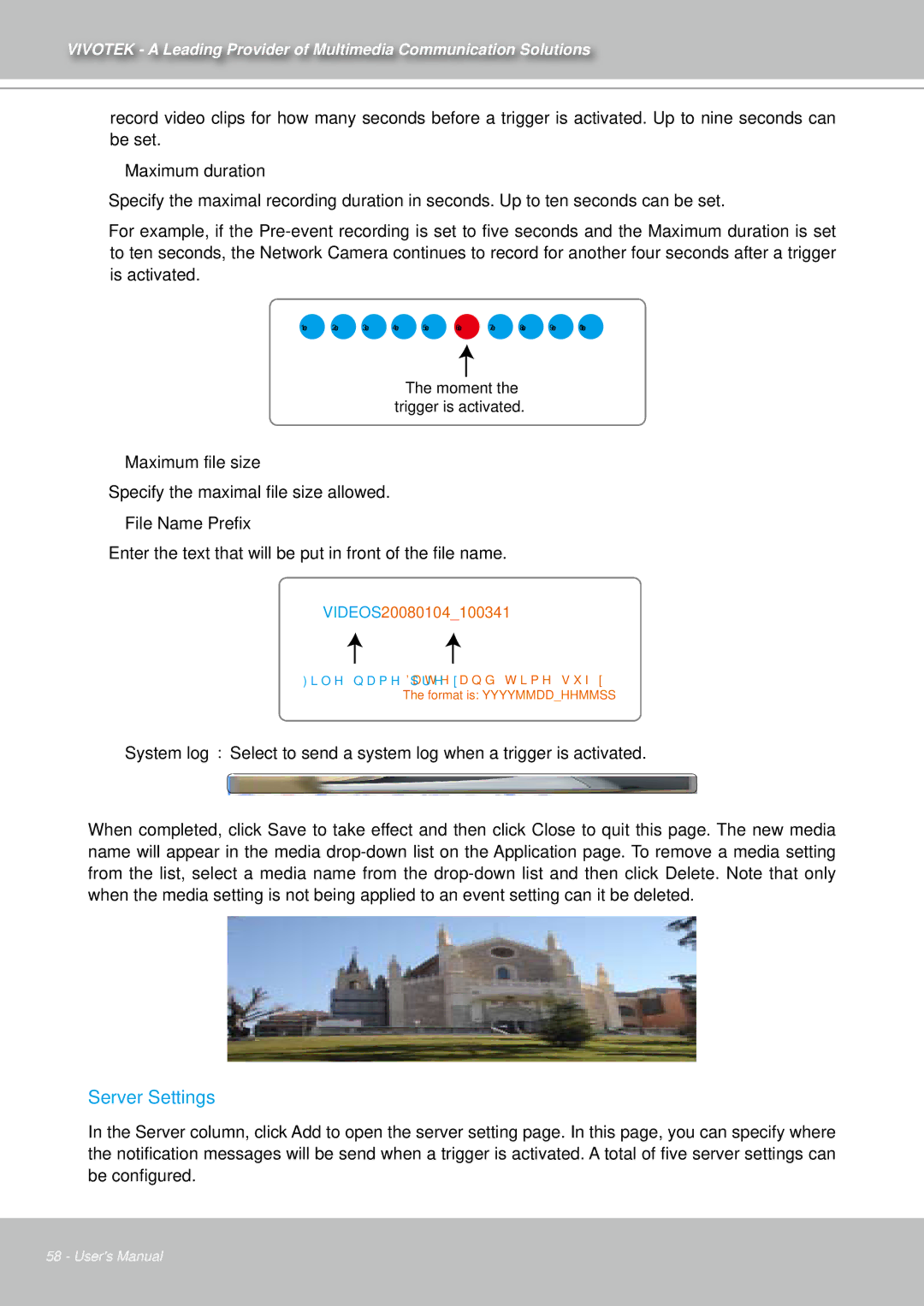 Vivotek IZ7151 user manual Server Settings 