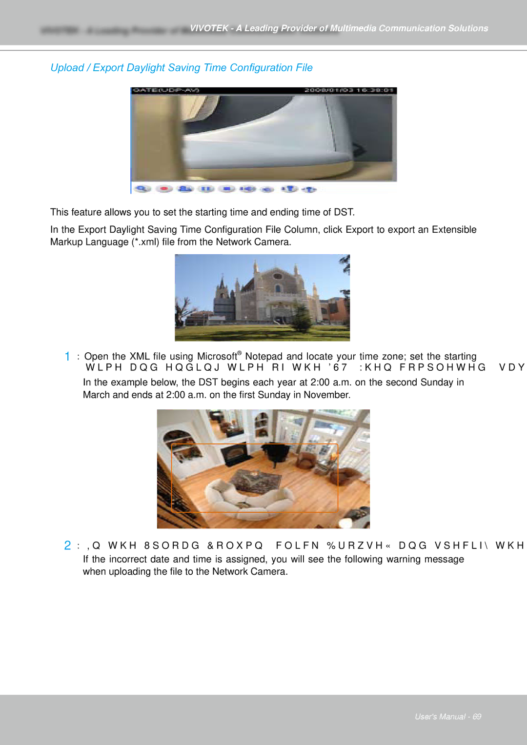 Vivotek IZ7151 user manual Upload / Export Daylight Saving Time Configuration File 