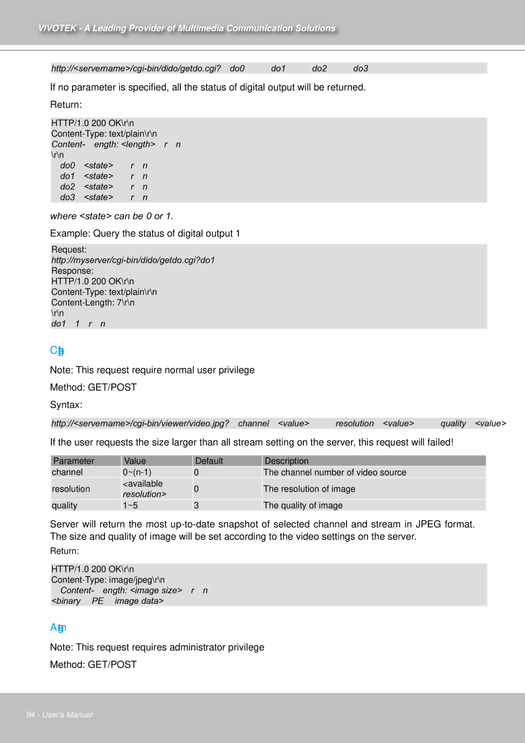 Vivotek IZ7151 user manual Capture single snapshot, Account management 