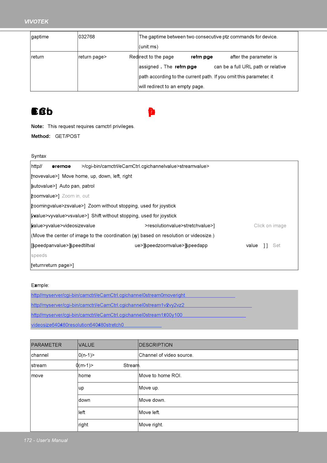 Vivotek MD8562, 8562D manual EPTZ Camera Control capability.eptz 