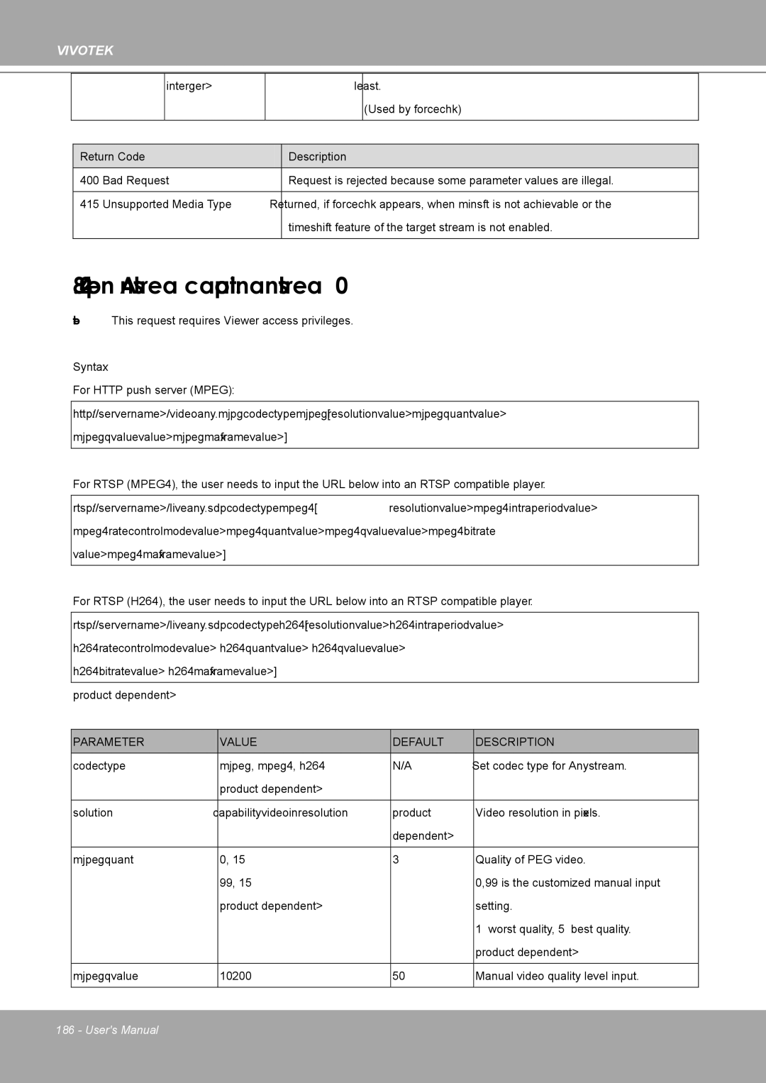 Vivotek MD8562, 8562D manual Open Anystream capability.nanystream 