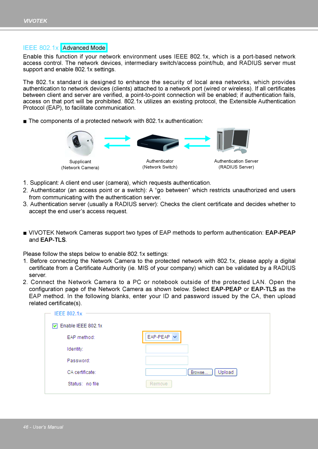 Vivotek MD8562, 8562D manual Ieee 