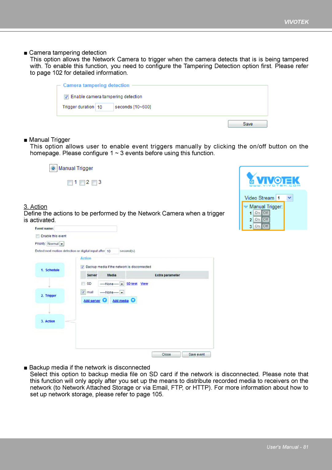 Vivotek 8562D, MD8562 manual Vivotek 