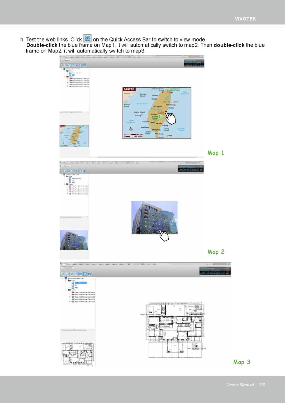 Vivotek ND4801 user manual Map 