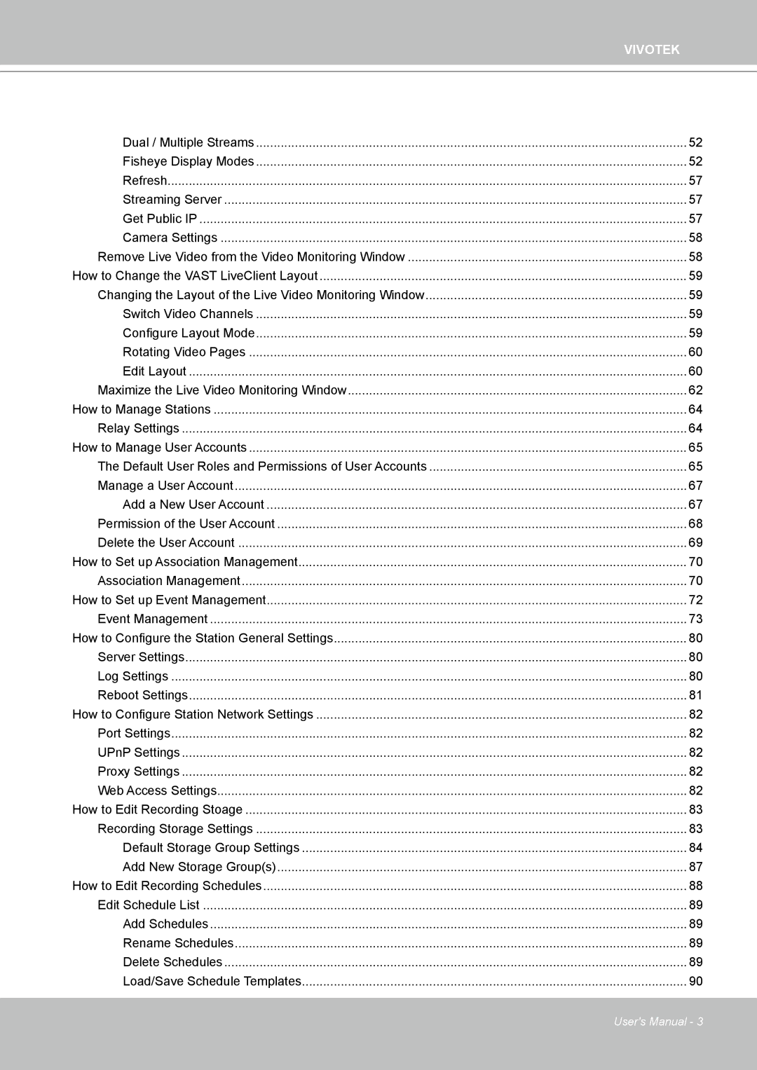 Vivotek ND4801 user manual Default User Roles and Permissions of User Accounts 