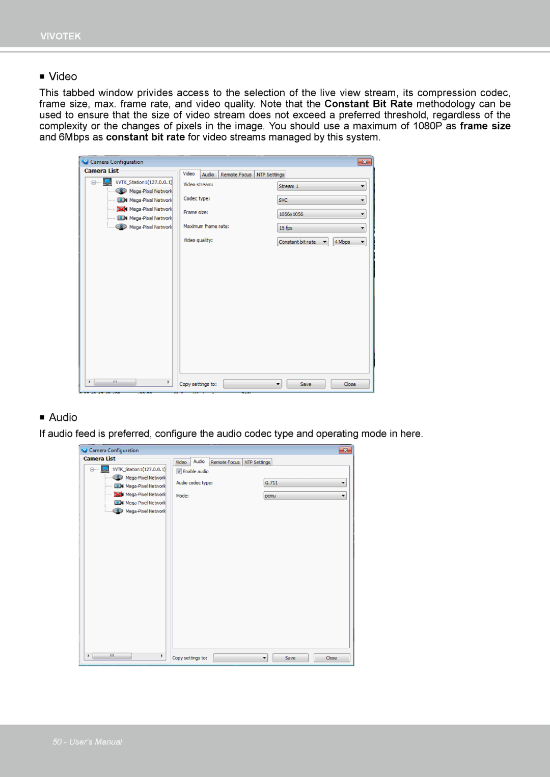 Vivotek ND4801 user manual  Video 