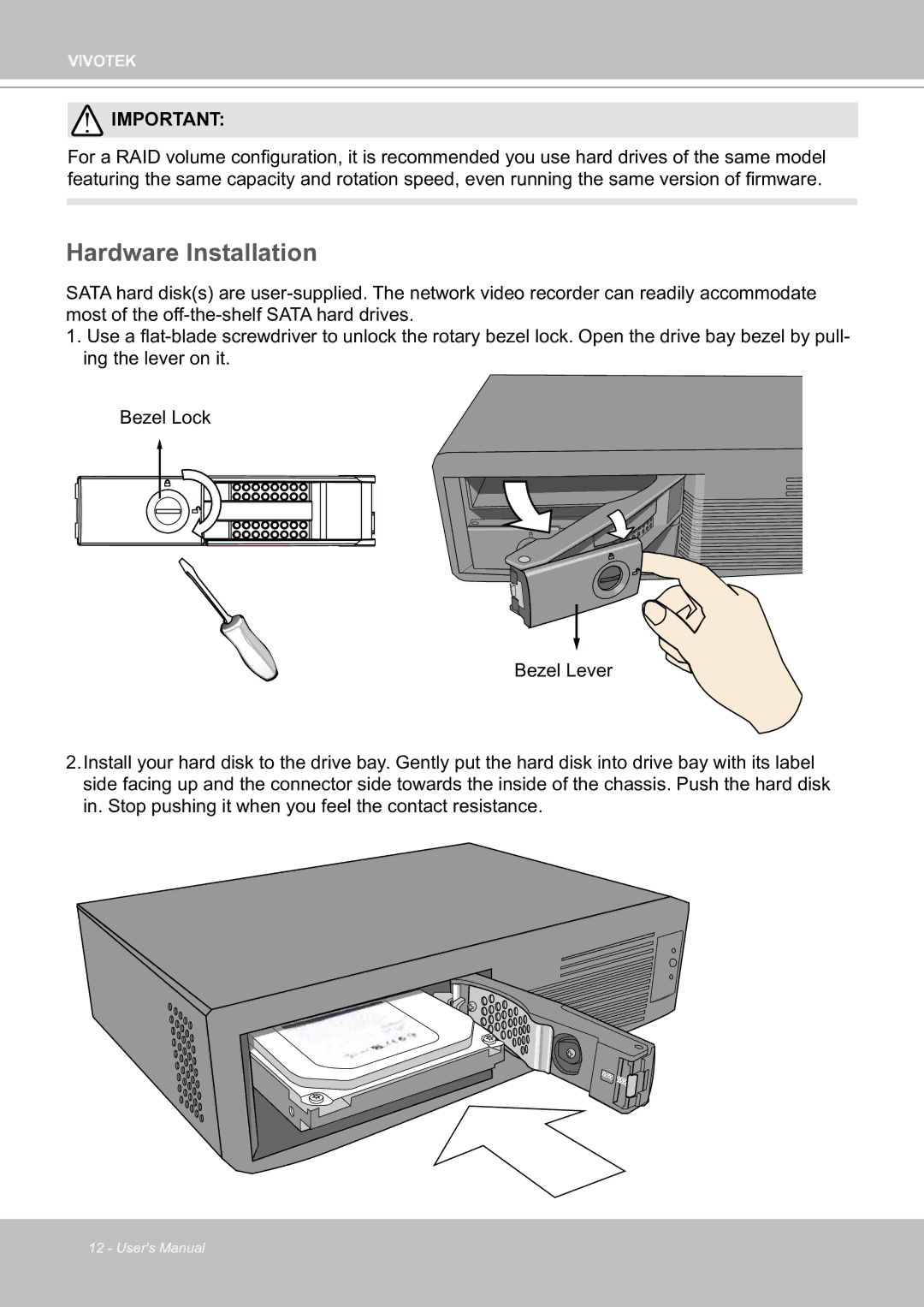 Vivotek ND8301 user manual Hardware Installation 