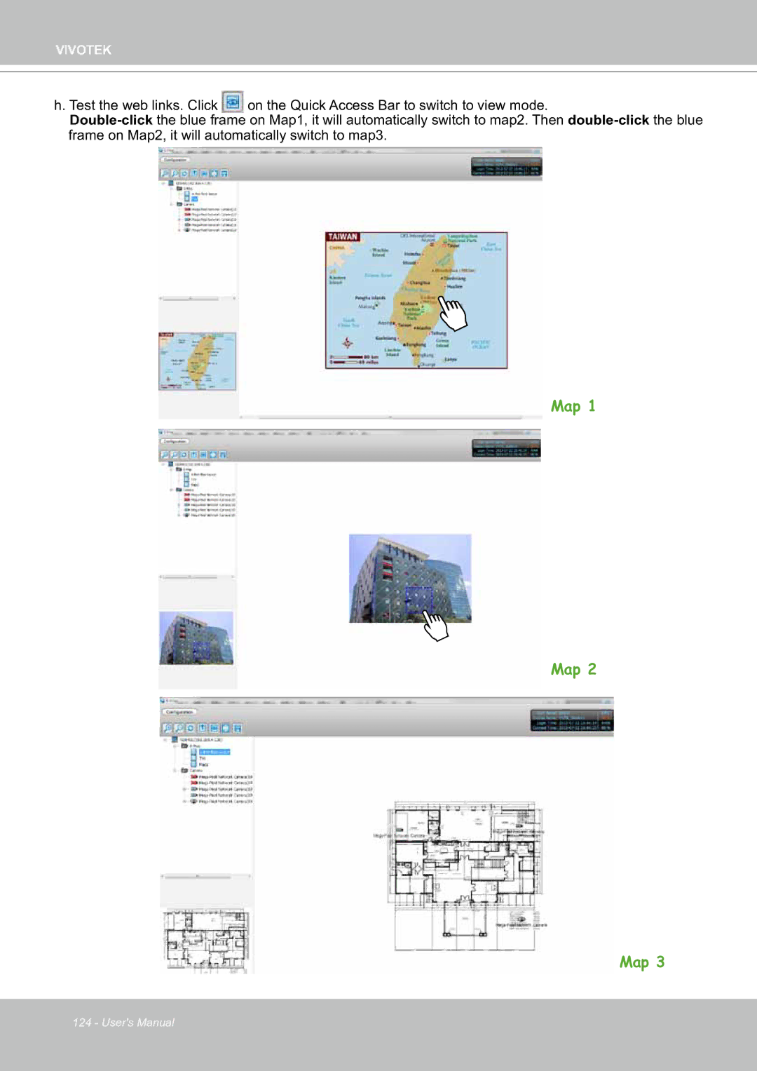 Vivotek ND8301 user manual Map 