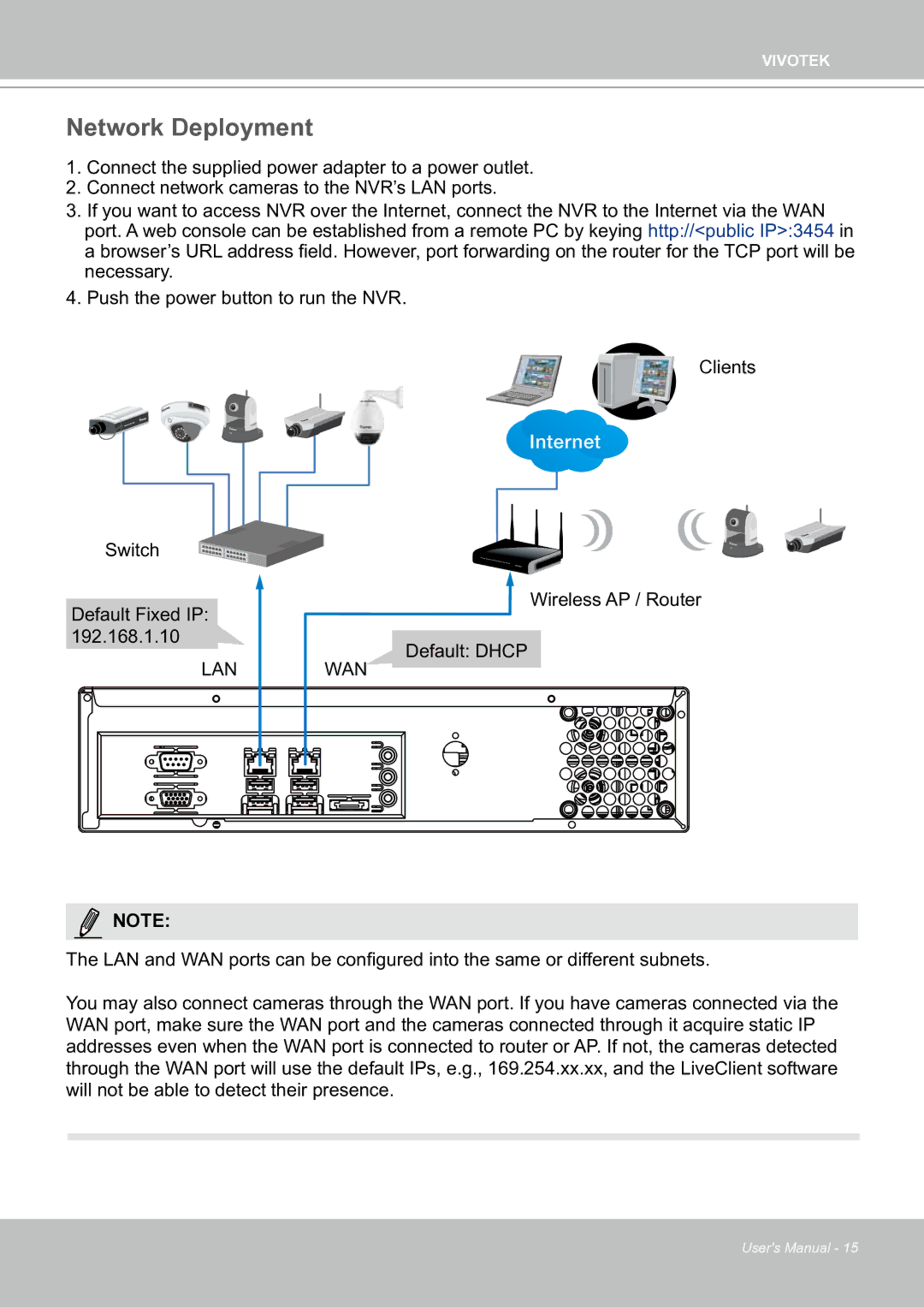 Vivotek ND8301 user manual Network Deployment 