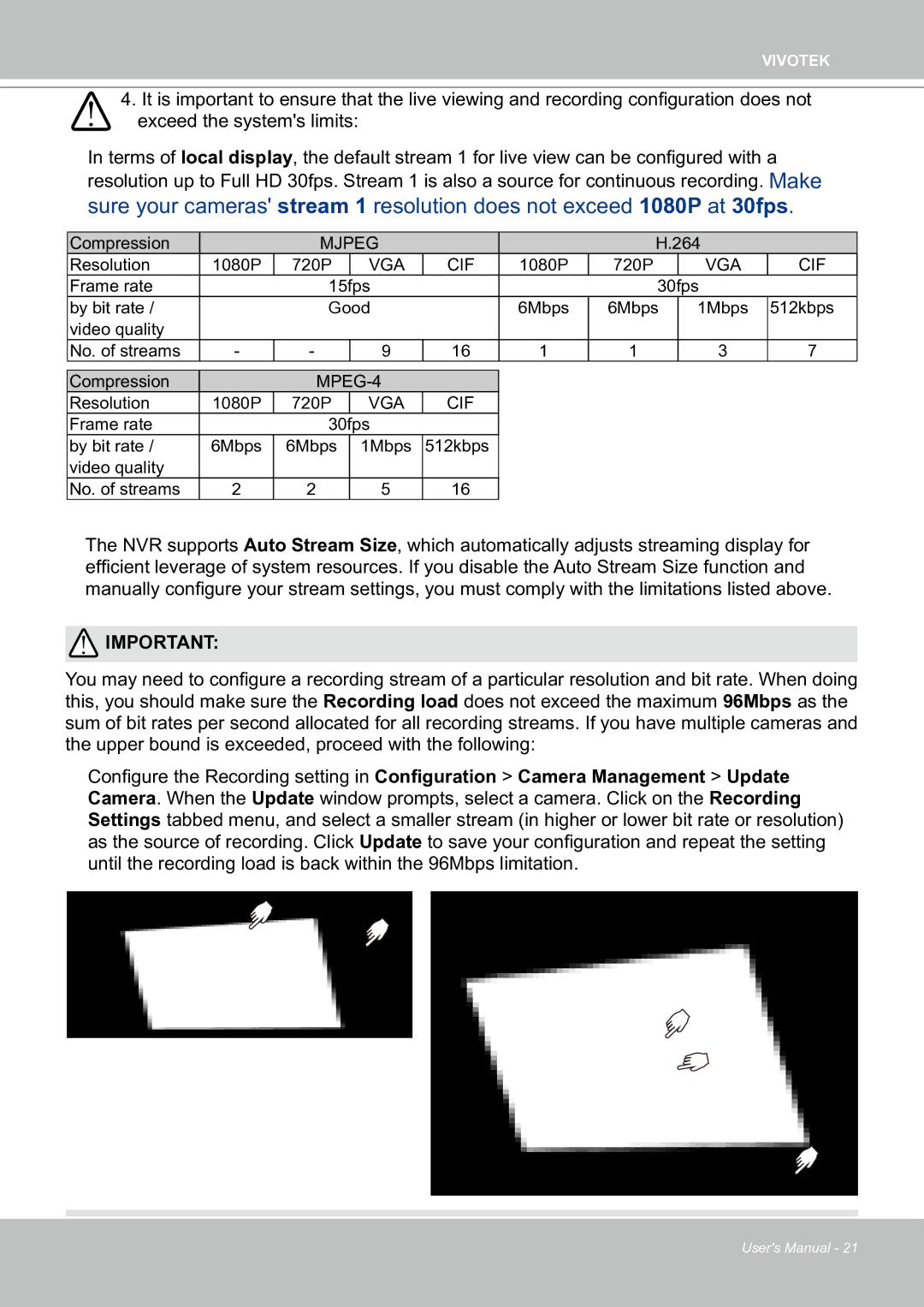 Vivotek ND8301 user manual Mjpeg 