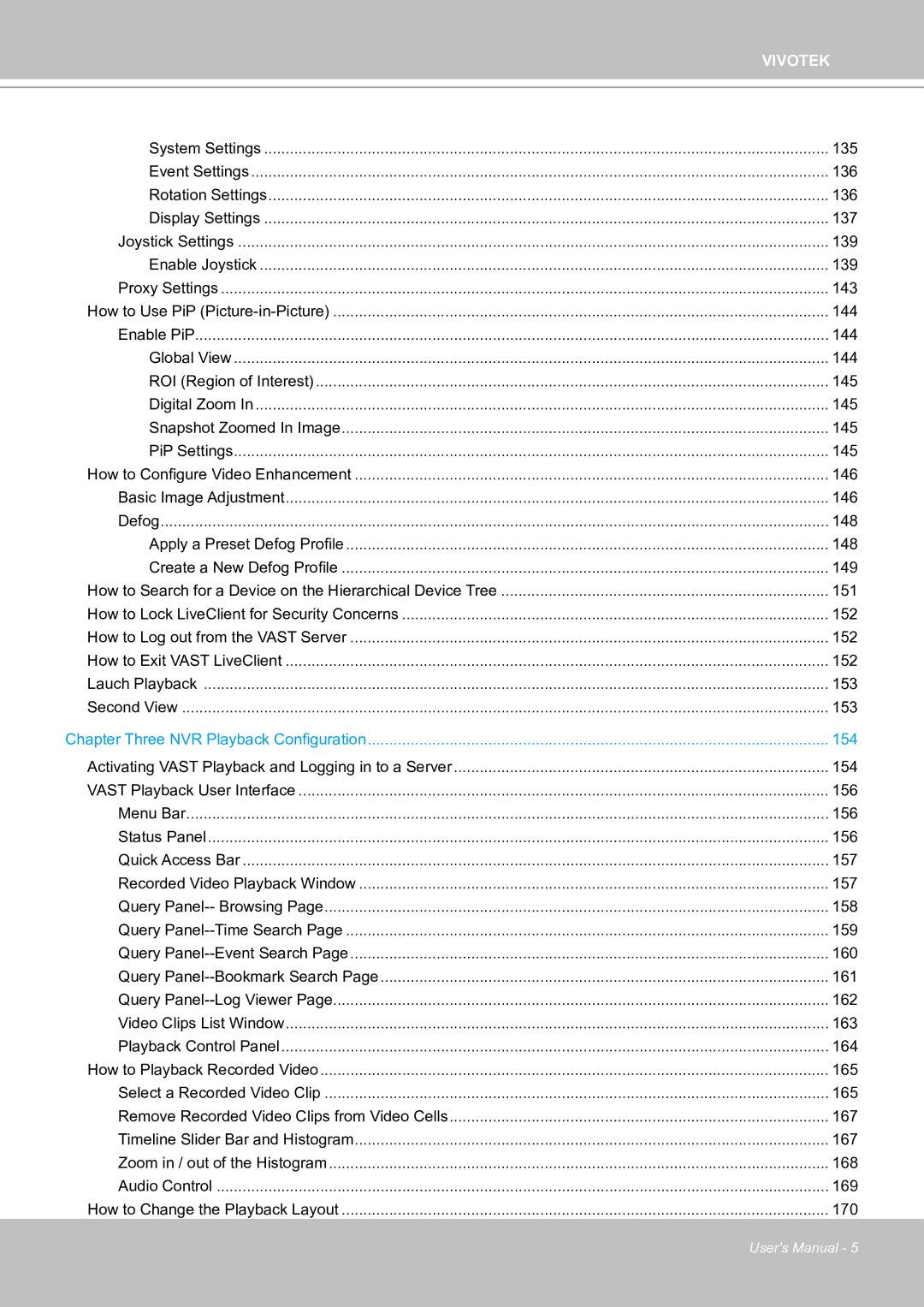 Vivotek ND8301 user manual 154 