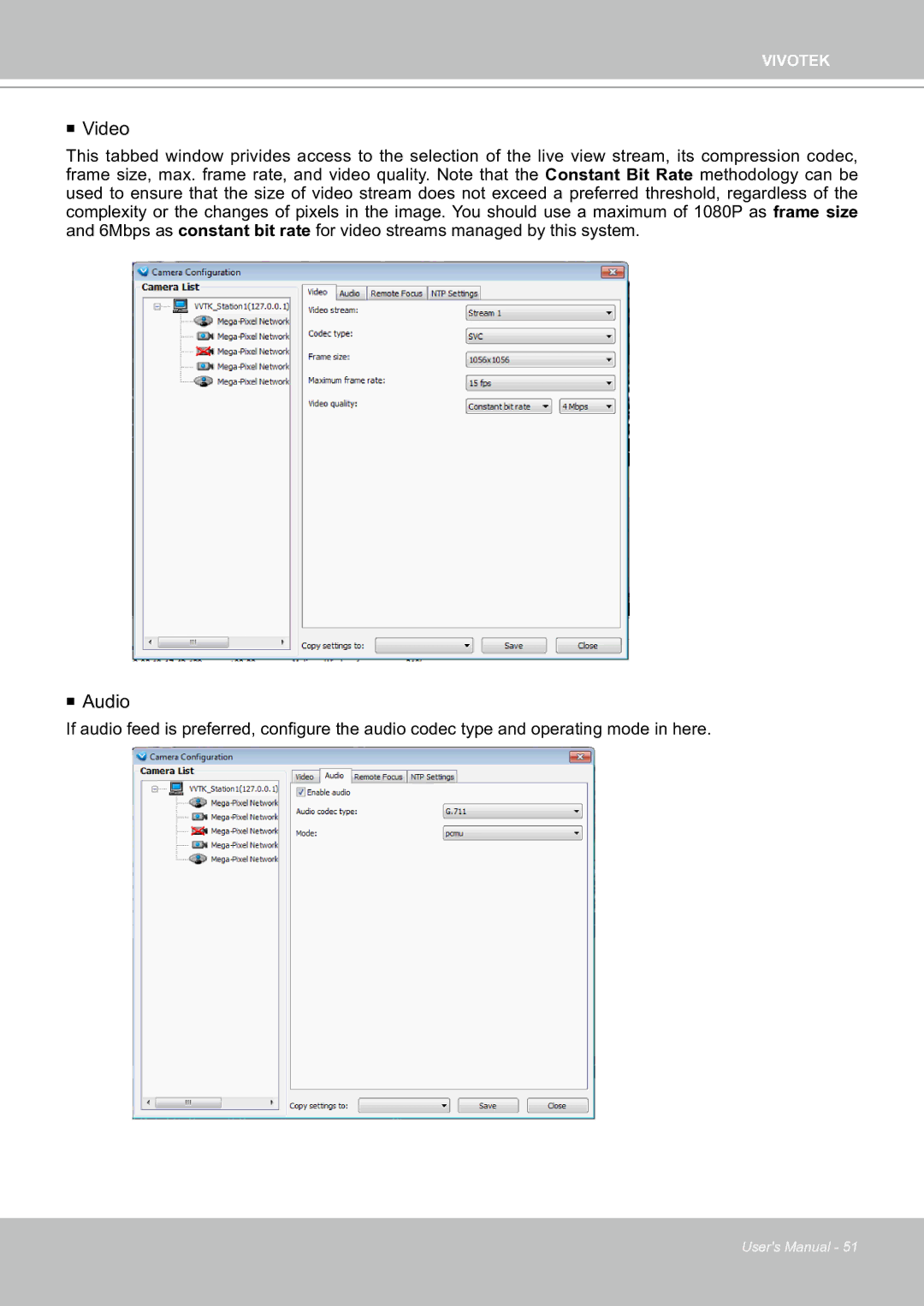 Vivotek ND8301 user manual  Video 