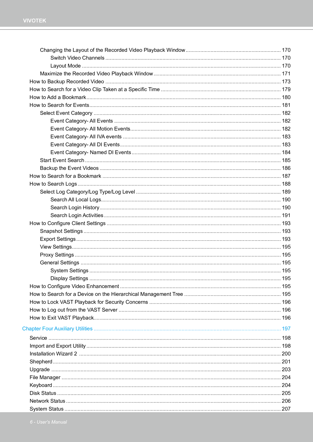 Vivotek ND8301 user manual 197 