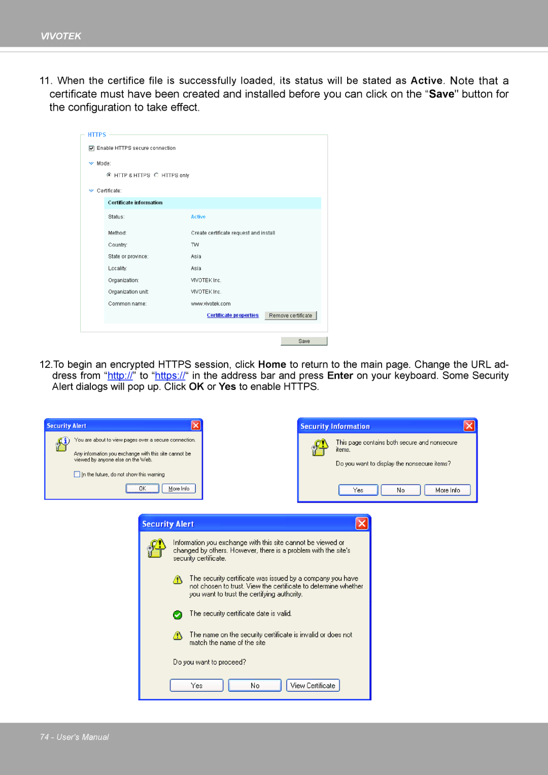 Vivotek PD8136 user manual Vivotek 