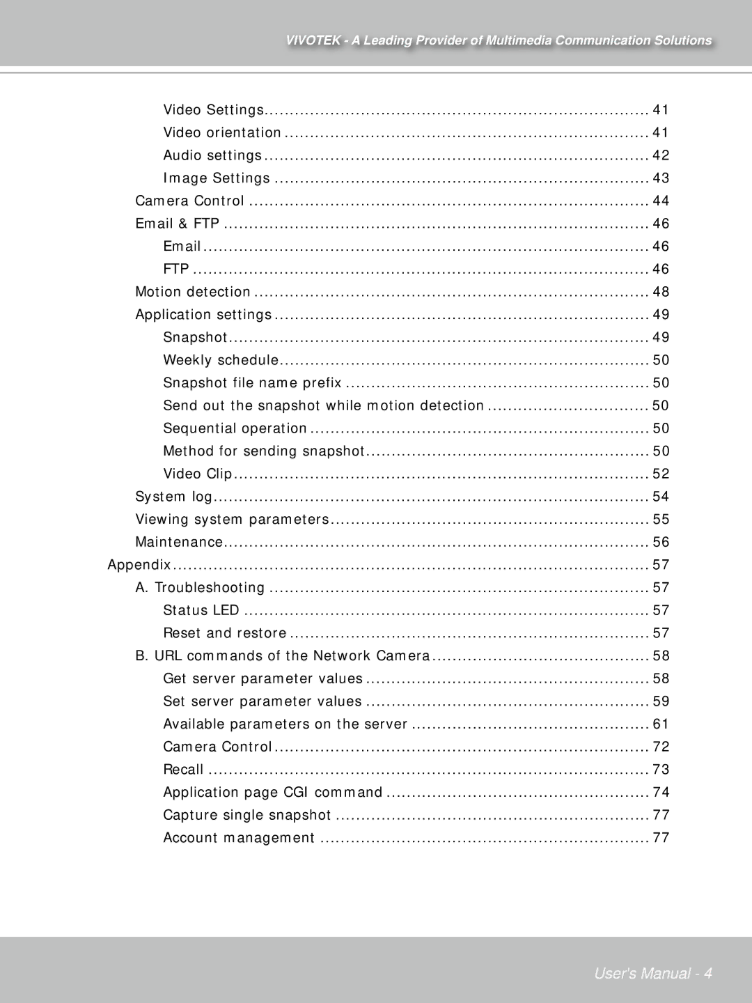 Vivotek PT71373GPP/ISMA manual Ftp 