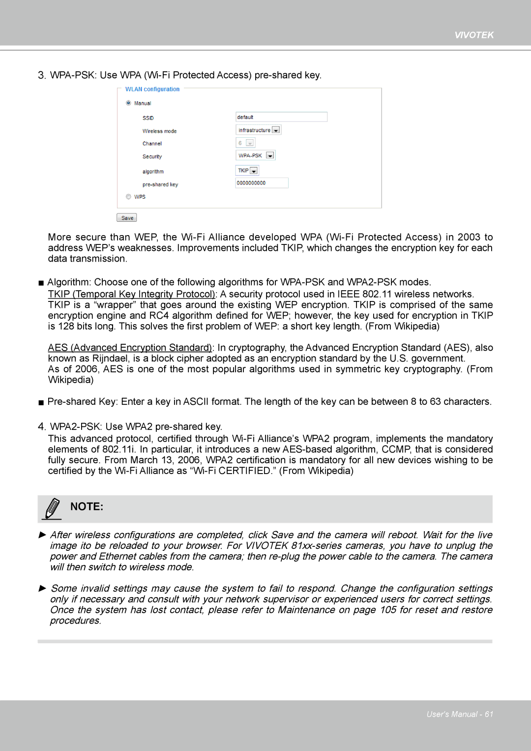 Vivotek PT8133 user manual Vivotek 