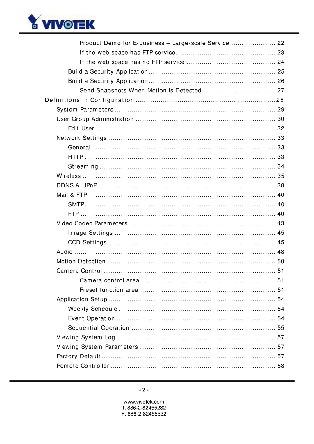 Vivotek PZ6114/PZ6124 manual Definitions in Configuration, Smtp FTP 