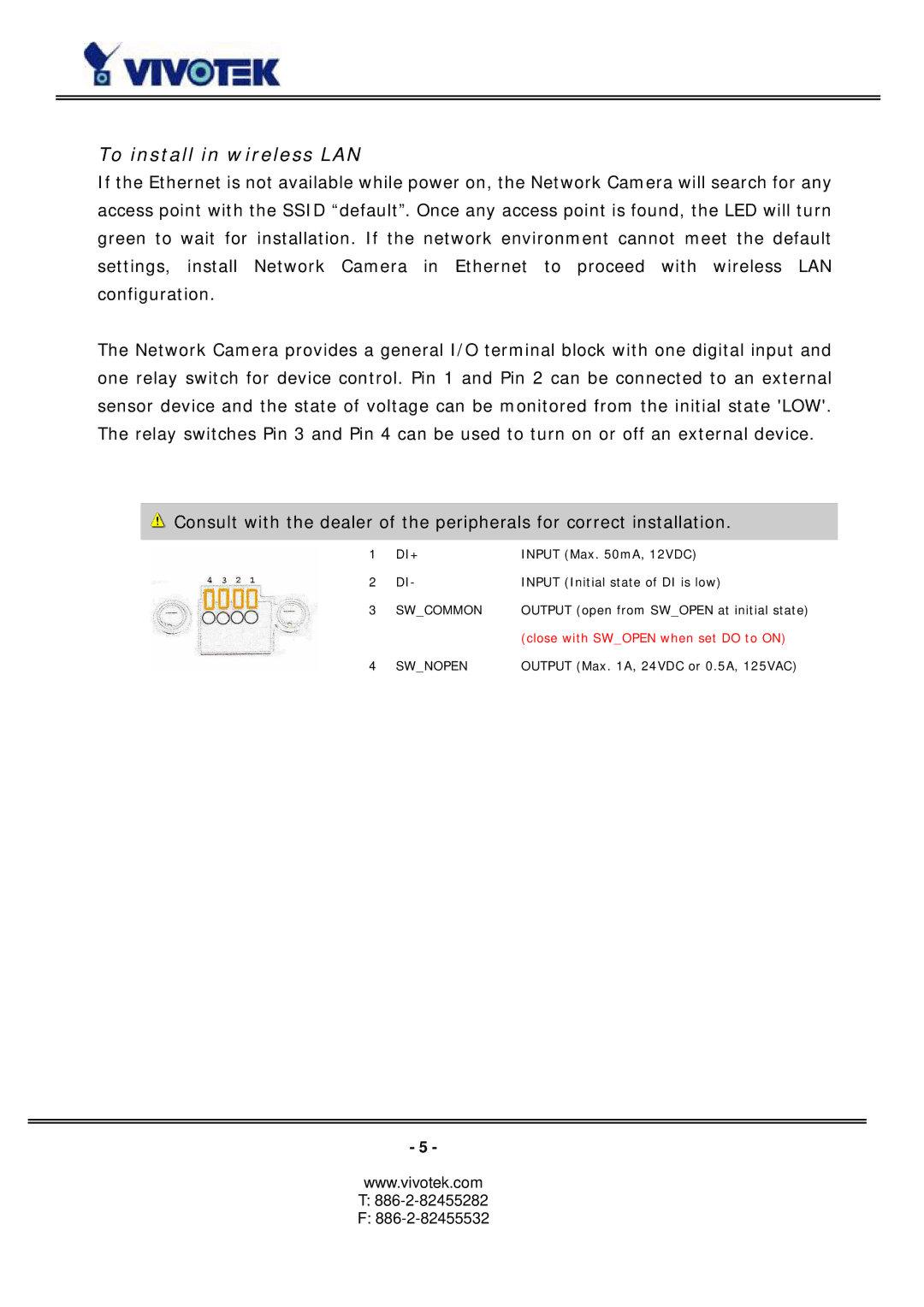 Vivotek PZ6114/PZ6124 manual To install in wireless LAN 