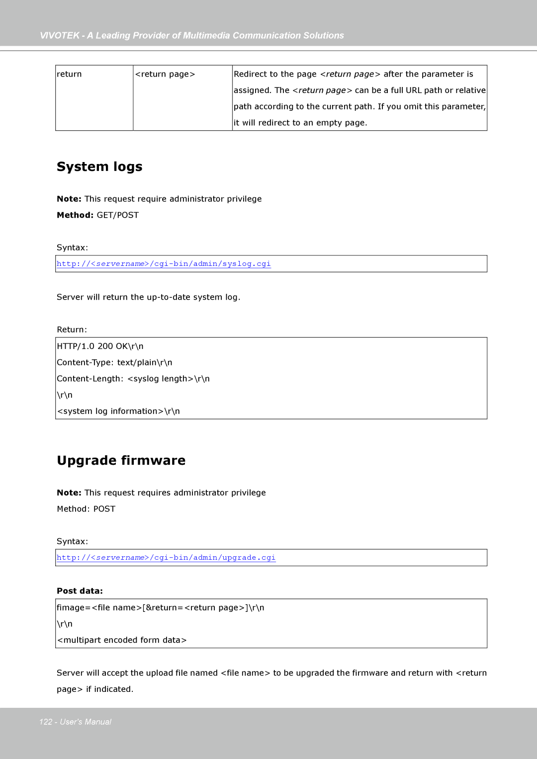 Vivotek PZ7132, PZ7131 manual System logs, Upgrade firmware 