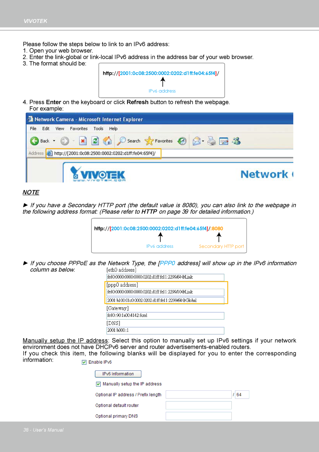 Vivotek PZ7132 manual Http//20010c08250000020202d1fffe0465f4 