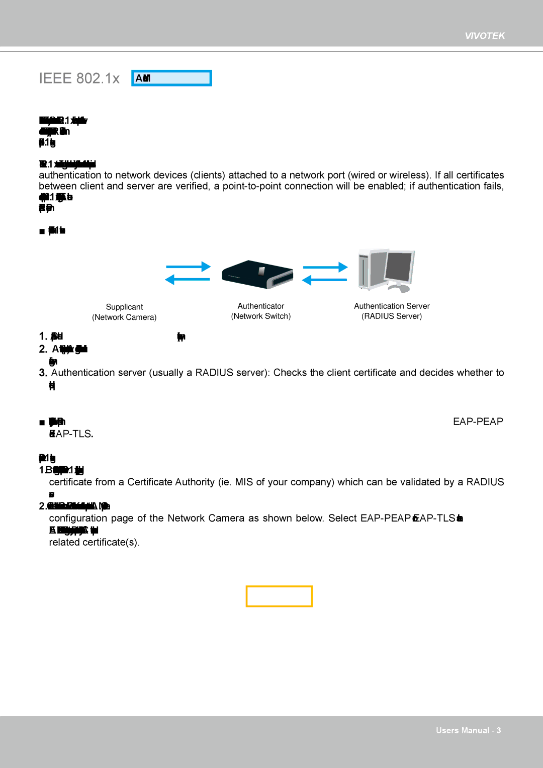 Vivotek PZ8111 manual Ieee 